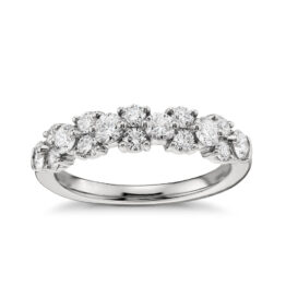 White Zirconia Silver Ring